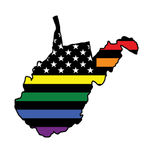 Rainbow Flag West Virginia T-Shirt