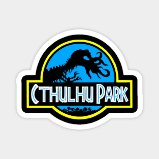 Cthulhu Park - Retro 90s Movie Parody (Blue Variant) Magnet