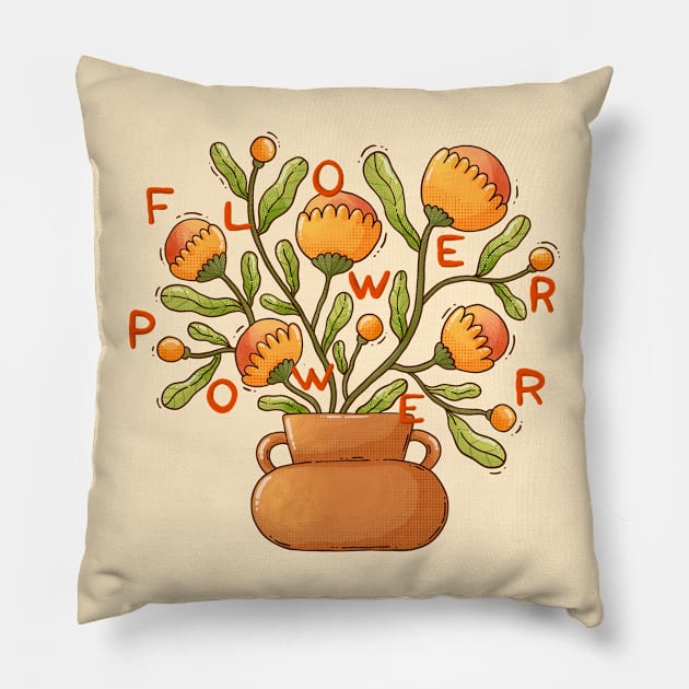 Flower Power Pillow by Tania Tania