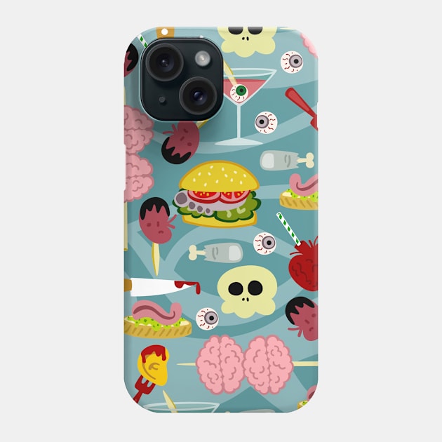 Zombie Brunch Phone Case by soniapascual