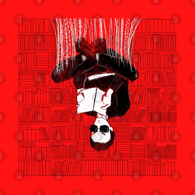 reading therapy by lebeau, collecting and enjoying books comics and stuff ecopop wallpaper by jorge_lebeau