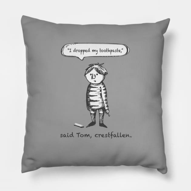 Crestfallen Pillow by Bowl of Surreal