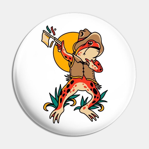 Cowboy Frog Pin by TerpeneTom