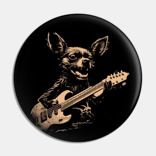 Chihuahua Guitar Pin