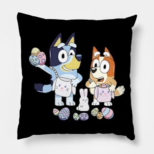 bluey funny egg Pillow