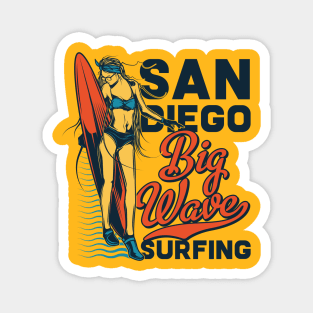 San Diego Surf Girl Magnet