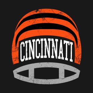 Cincinnati Retro Helmet - Black T-Shirt