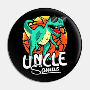 Unclesaurus T Rex Uncle Saurus Dinosaur Family Matching Pin