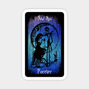 Now and Forever Jack and Sally, the nightmare before Christmas, jack halloween, Halloween Love Magnet