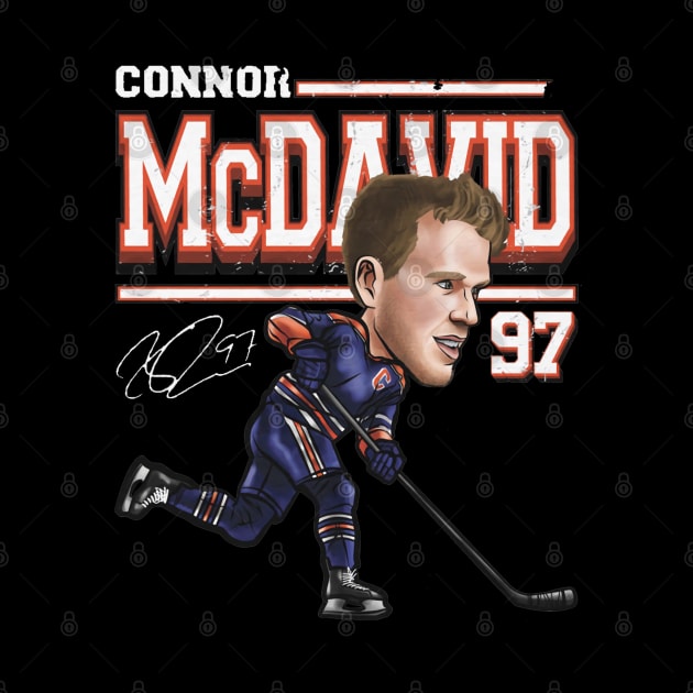 Connor McDavid Edmonton Cartoon by lavonneroberson