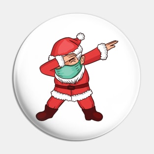 Masked Santa Dab Pin