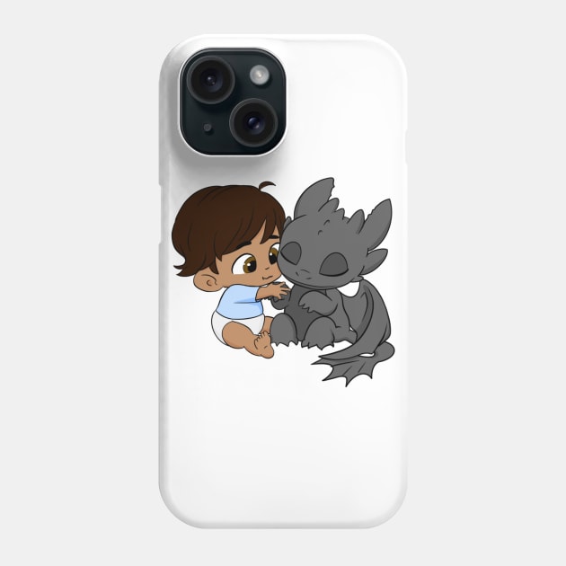 Birthday boy 2, how to train your dragon, baby dragon toothless and hiccup, BLM Phone Case by PrimeStore