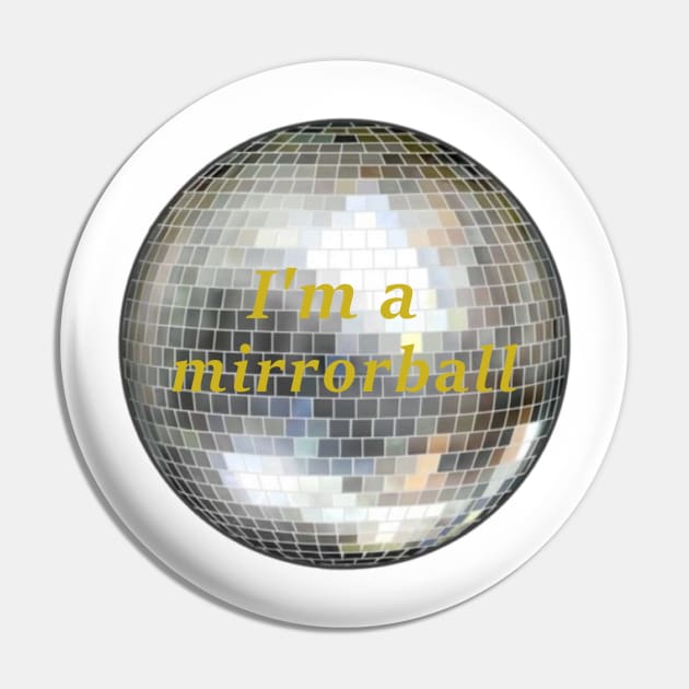 mirrorball Pin by dogluvr