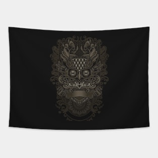 Owl - Javanese Ornate Tapestry