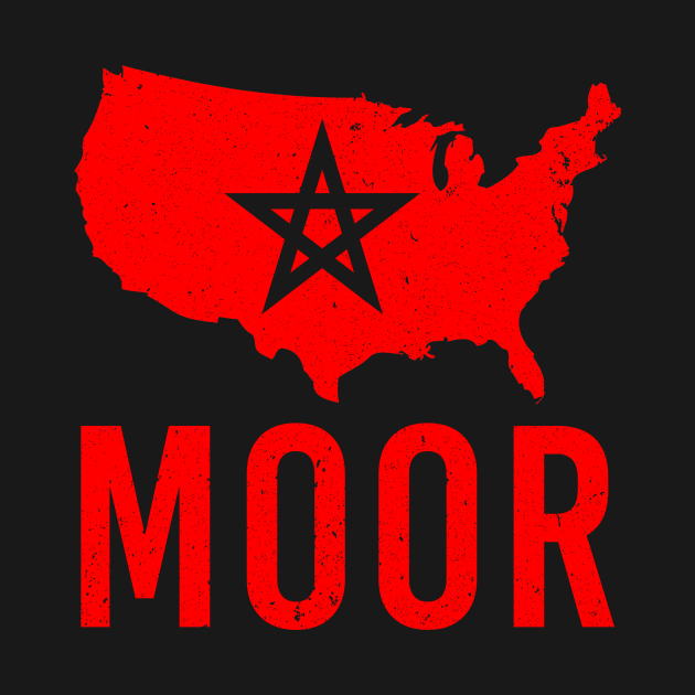 Moorish American America Amexem Moroccan Flag Moorish Long Sleeve T