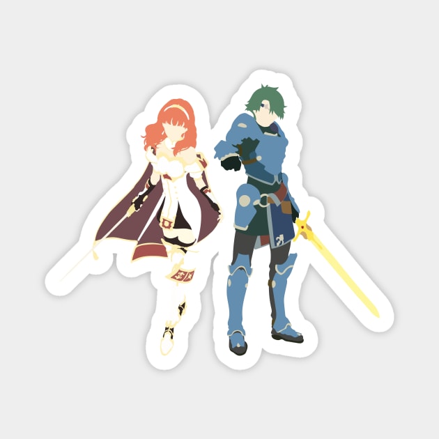 Minimalist Fire Emblem: Echoes Magnet by Blitzitron25