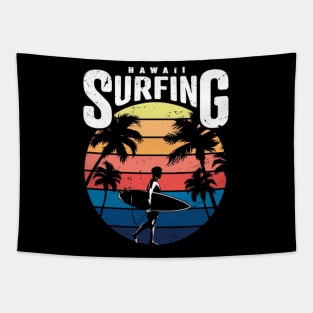 Retro surfing Tapestry