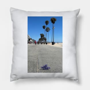 Alone at Venice Beach Pillow