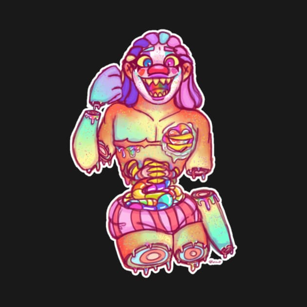 Candy Clown by Queen_Glacia