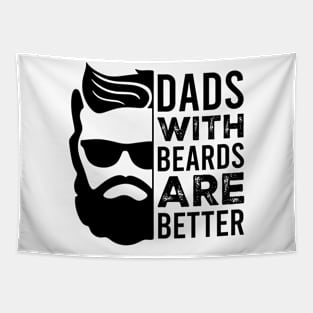 Dads with beards are better Retro Gift for Father’s day, Birthday, Thanksgiving, Christmas, New Year Tapestry