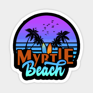 myrtle beach Sunset Magnet