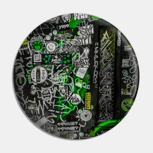 Street Green Graffiti Tag Art NYC Pin