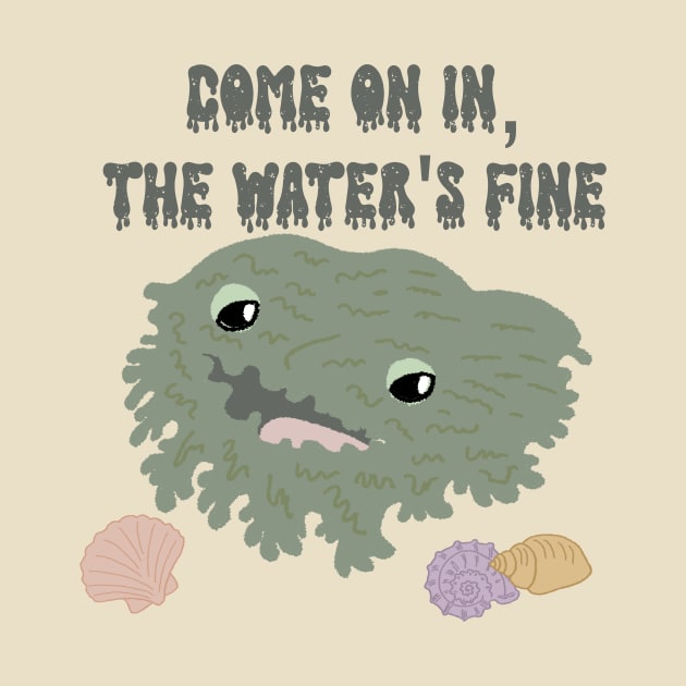 Come On In The Water's Fine Funny Tasselled Wobbegong by Alissa Carin