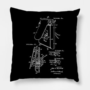 Fire Alarm Vintage Patent Drawing Funny Novelty Pillow