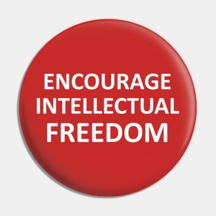 Encourage Intellectual Freedom OG in White Pin