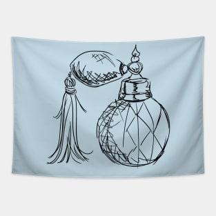 Crystal Perfume Bottle Illustration Tapestry