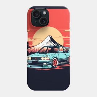 Drift Car and Mount Fuji Phone Case