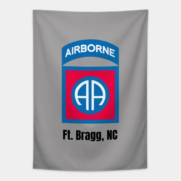 82nd Airborne Ft Bragg Tapestry by Trent Tides