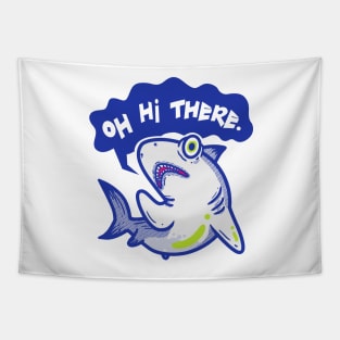 Shark Hello Tapestry