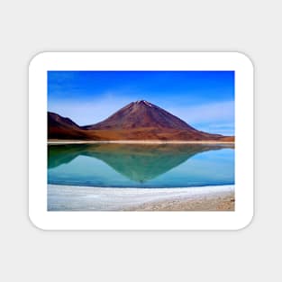 Volcano Reflection - Laguna Verde Magnet