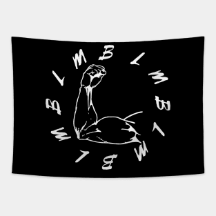 Black Lives Matter Power Fist (White) Tapestry