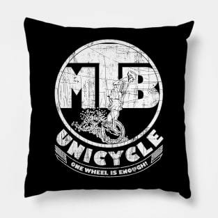 Crazy Mountain-Bike Downhill Unicycle Saying Pillow