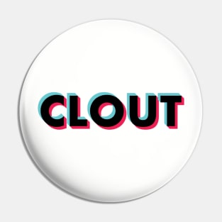 Clout Glitch Black Pin