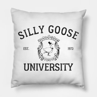 Silly Goose University Pillow