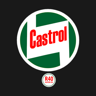 Castrol R40 Racing 2 Stroke Oil Tee T-Shirt