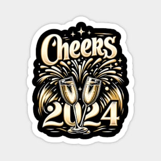 Cheers 2024! - New Year Magnet