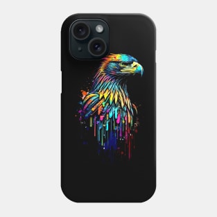 The rainbow-colored bald American eagle Phone Case