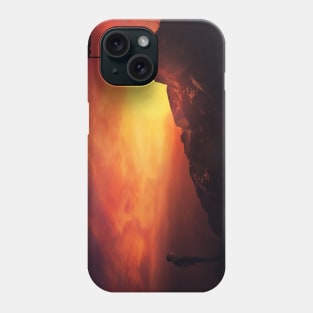 man reaching goals Phone Case