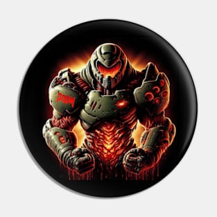 Doom Guy Bloody Fist Pin