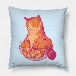 If it fits, it sits! (funny cat) Pillow