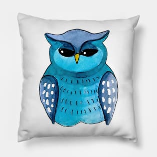 Guardian Owl Watercolor Pillow