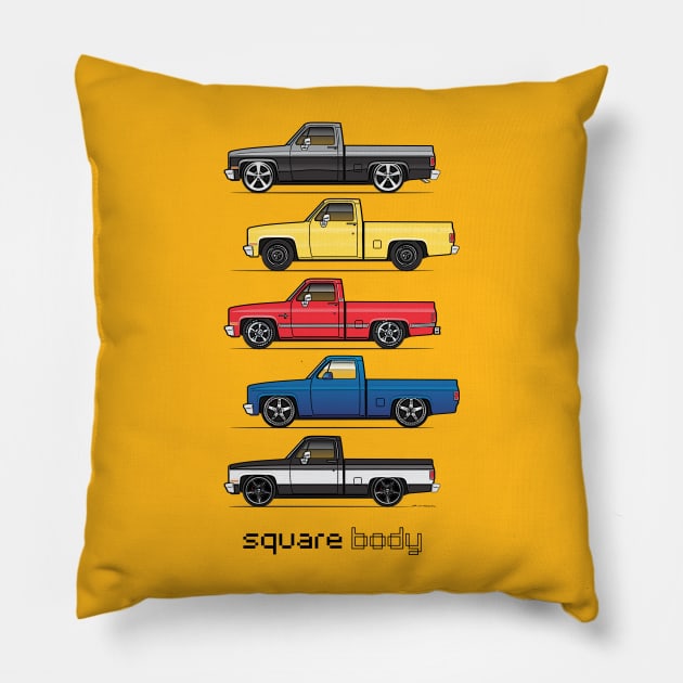 Five trucks Pillow by JRCustoms44