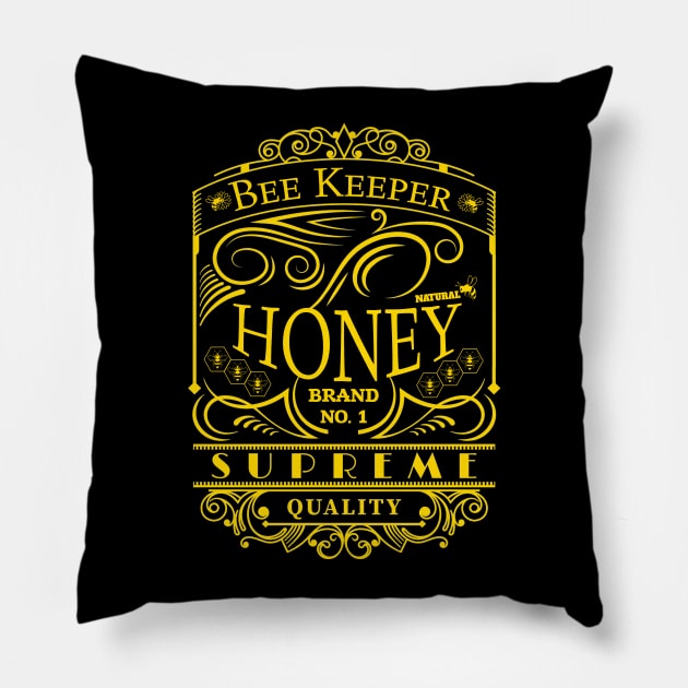 Beekeeper T-Shirt Beekeeping Honey Gift Pillow by Ilyashop