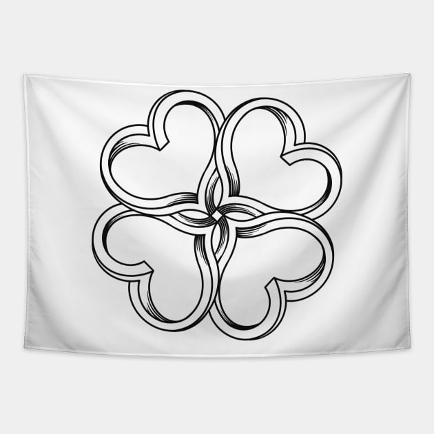 Shamrock Love Tapestry by Twisted Teeze 