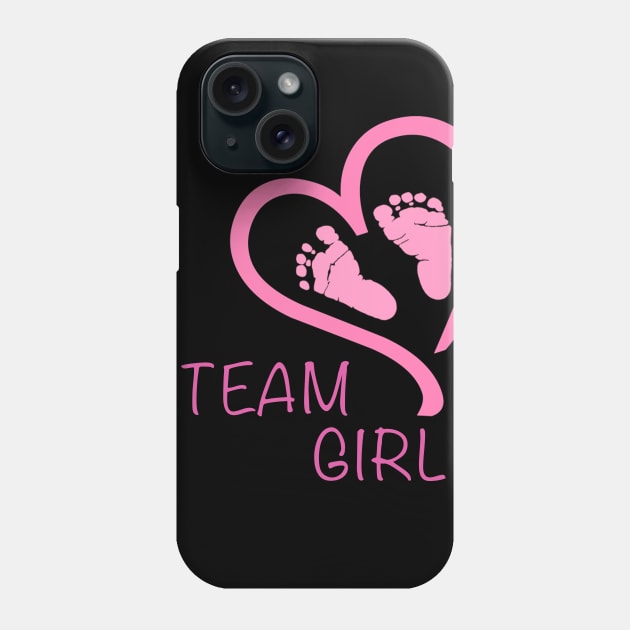 Team Boy Gender Pink Reveal Baby Shower Shirt Phone Case by Saymen Design