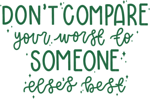 Don't Compare (green) Kids T-Shirt by goodnessgracedesign